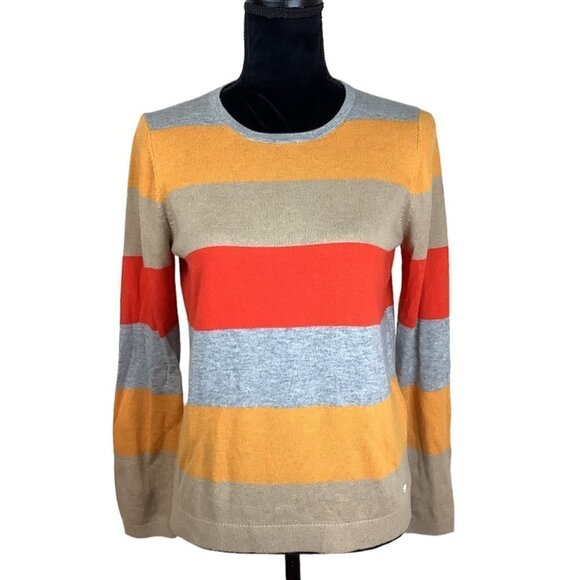 CASHMERE BLEND BRAX STRIPES SWEATER - Picture 4 of 12